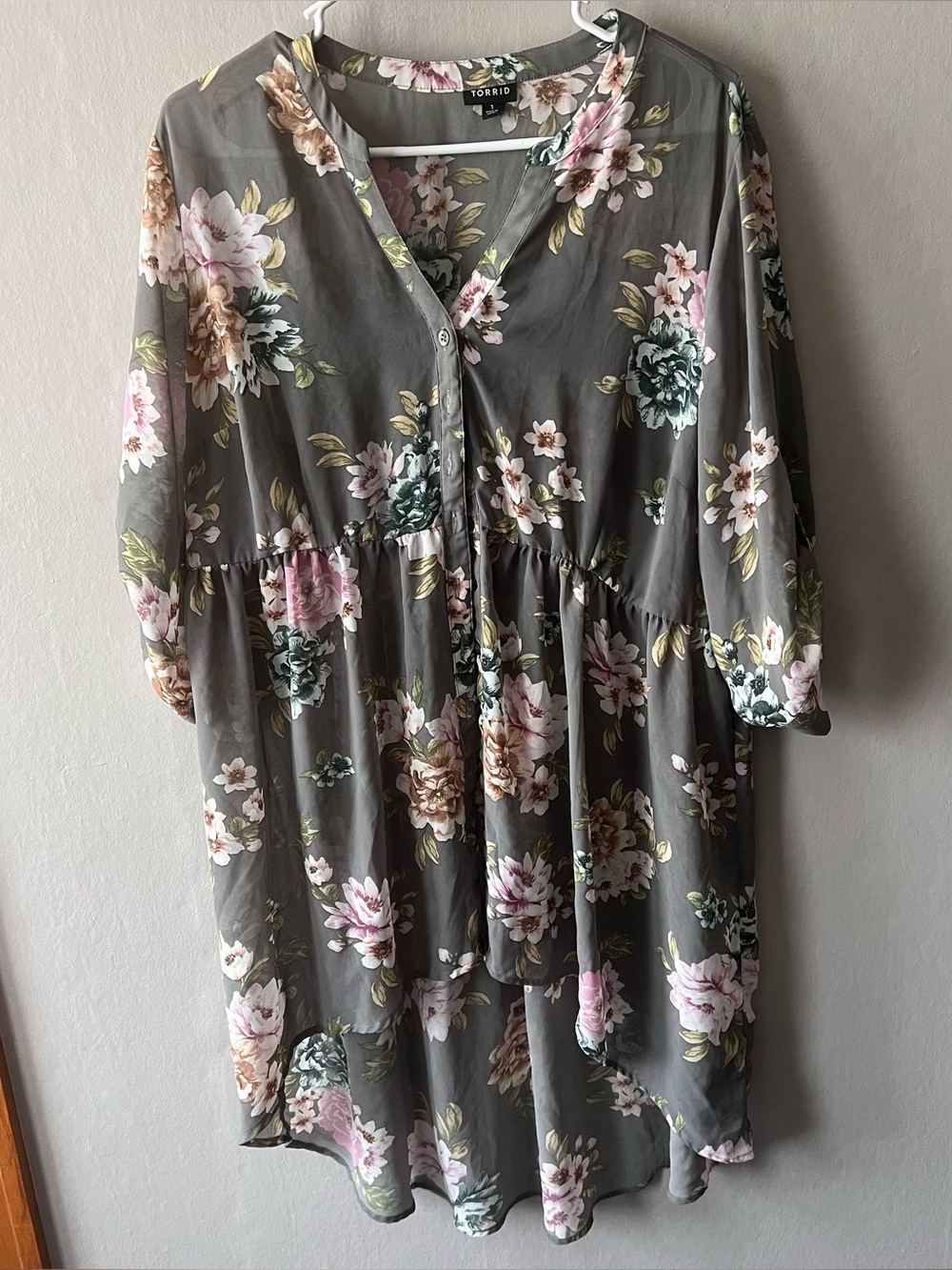 Torrid Lexi Hi-Low Tunic Babydoll Top Size 1X